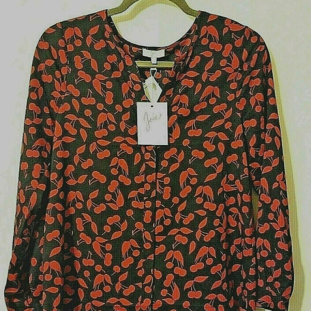 NWT JOIE Printed Long Sleeve Blouse